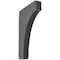 Ekena Millwork 1 3/4"W x 8"D x 12"H Clarksville Wood Vintage Decor Bracket, Black BKTWD02X08X12CVBL - alternate 1